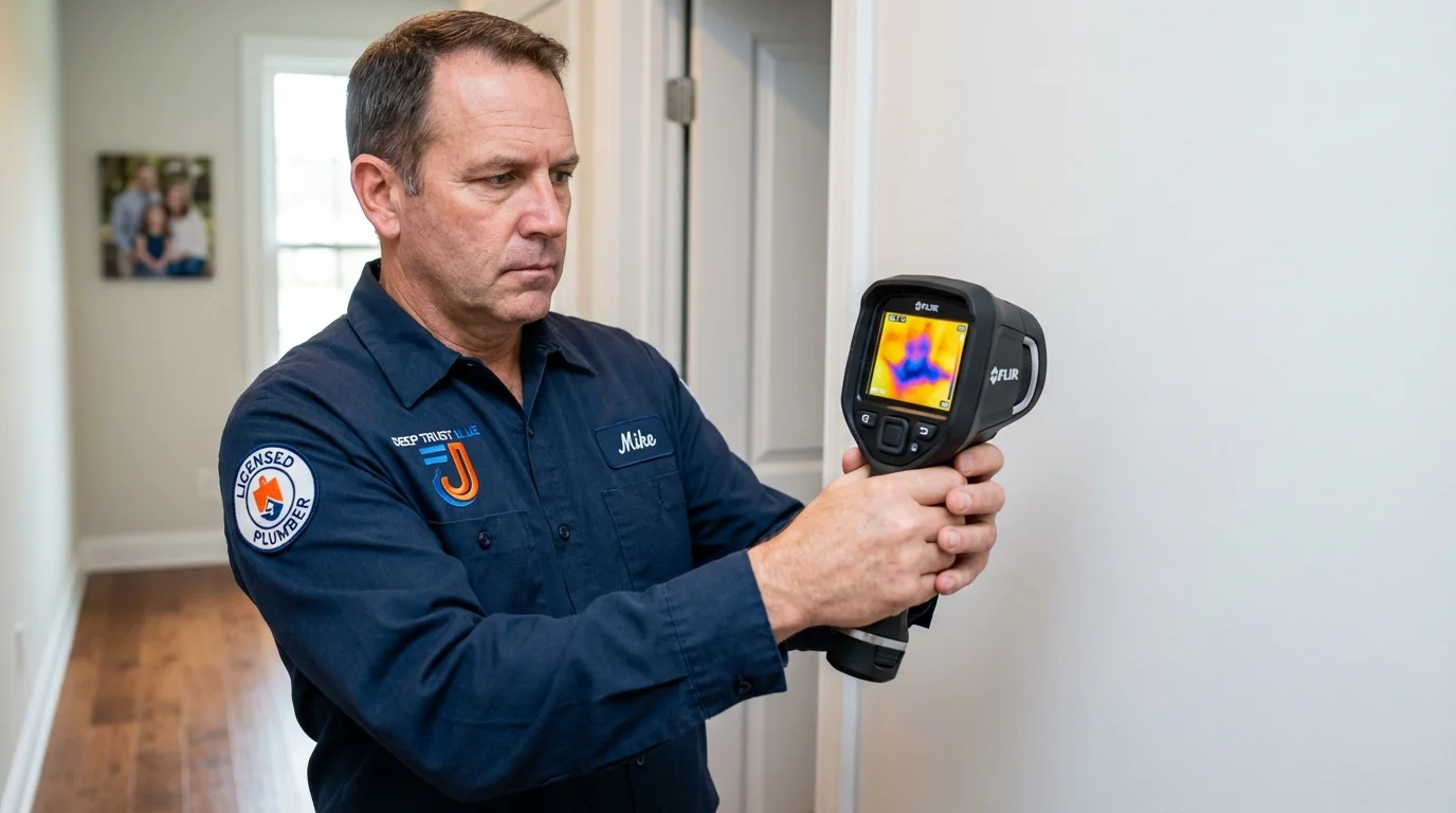 Thermal imaging leak detection by Johns Plumbing LLC in Loxley